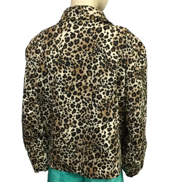 Anthracite by Muse Size 14 Leopard Print Jacket - Picture 2 of 11